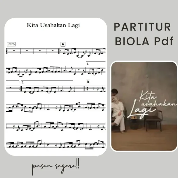 PARTITUR BIOLA KITA USAHAKAN LAGI