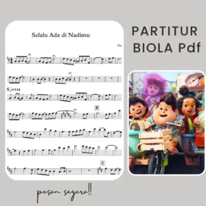 Partitur biola Ada di nadimu OST JUMBO