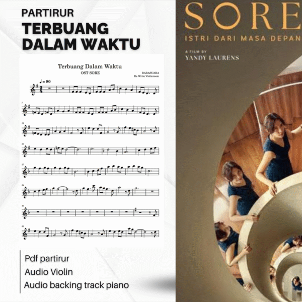 PARTITUR BIOLA TERBUANG DALAM WAKTU